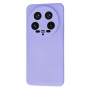 Husa pentru  Xiaomi 14 Ultra Liquid Silicone, subțire, captusita cu microfibra, anti amprentă, protectie cameră foto, lavanda