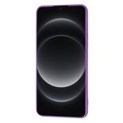 Husa pentru  Xiaomi 14 Ultra Liquid Silicone, subțire, captusita cu microfibra, anti amprentă, protectie cameră foto, mov
