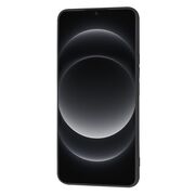 Husa pentru  Xiaomi 14 Ultra Liquid Silicone, subțire, captusita cu microfibra, anti amprentă, protectie cameră foto, negru