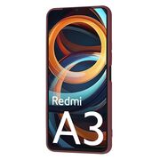 Husa pentru  Xiaomi Redmi A3 Liquid Silicone, subțire, captusita cu microfibra, anti amprentă, protectie cameră foto, bordeaux