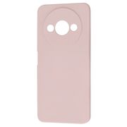 Husa pentru  Xiaomi Redmi A3 Liquid Silicone, subțire, captusita cu microfibra, anti amprentă, protectie cameră foto, pink sand