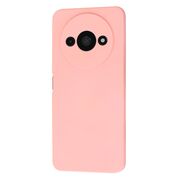 Husa pentru  Xiaomi Redmi A3 Liquid Silicone, subțire, captusita cu microfibra, anti amprentă, protectie cameră foto, roz