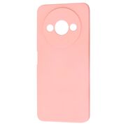 Husa pentru  Xiaomi Redmi A3 Liquid Silicone, subțire, captusita cu microfibra, anti amprentă, protectie cameră foto, roz