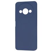 Husa pentru  Xiaomi Redmi A3 Liquid Silicone, subțire, captusita cu microfibra, anti amprentă, protectie cameră foto, albastru