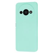 Husa pentru  Xiaomi Redmi A3 Liquid Silicone, subțire, captusita cu microfibra, anti amprentă, protectie cameră foto, turcoaz