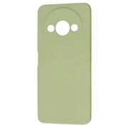 Husa pentru  Xiaomi Redmi A3 Liquid Silicone, subțire, captusita cu microfibra, anti amprentă, protectie cameră foto, verde