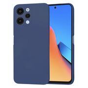 Husa pentru  Xiaomi Redmi 12 5G, Redmi 12 4G Liquid Silicone, subțire, captusita cu microfibra, anti amprentă, protectie cameră foto, albastru