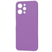 Husa pentru  Xiaomi Redmi 12 5G, Redmi 12 4G Liquid Silicone, subțire, captusita cu microfibra, anti amprentă, protectie cameră foto, mov