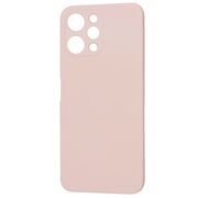 Husa pentru  Xiaomi Redmi 12 5G, Redmi 12 4G Liquid Silicone, subțire, captusita cu microfibra, anti amprentă, protectie cameră foto, roz inchis