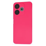 Husa pentru  Xiaomi Redmi 13 Liquid Silicone, subțire, captusita cu microfibra, anti amprentă, protectie cameră foto, fucsia