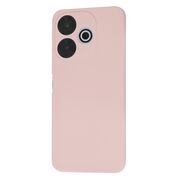 Husa pentru  Xiaomi Redmi 13 Liquid Silicone, subțire, captusita cu microfibra, anti amprentă, protectie cameră foto, roz inchis