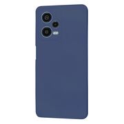 Husa pentru  Xiaomi Redmi Note 12 Pro, Poco X5 Pro Liquid Silicone, subțire, captusita cu microfibra, anti amprentă, protectie cameră foto, albastru