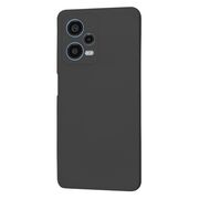 Husa pentru  Xiaomi Redmi Note 12 Pro, Poco X5 Pro Liquid Silicone, subțire, captusita cu microfibra, anti amprentă, protectie cameră foto, negru