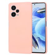 Husa pentru  Xiaomi Redmi Note 12 Pro, Poco X5 Pro Liquid Silicone, subțire, captusita cu microfibra, anti amprentă, protectie cameră foto, roz