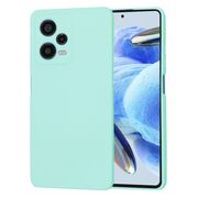 Husa pentru  Xiaomi Redmi Note 12 Pro, Poco X5 Pro Liquid Silicone, subțire, captusita cu microfibra, anti amprentă, protectie cameră foto, turcoaz