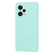 Husa pentru  Xiaomi Redmi Note 12 Pro, Poco X5 Pro Liquid Silicone, subțire, captusita cu microfibra, anti amprentă, protectie cameră foto, turcoaz