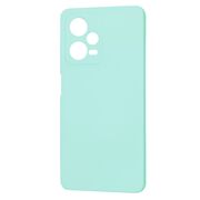 Husa pentru  Xiaomi Redmi Note 12 Pro, Poco X5 Pro Liquid Silicone, subțire, captusita cu microfibra, anti amprentă, protectie cameră foto, turcoaz