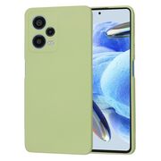 Husa pentru  Xiaomi Redmi Note 12 Pro, Poco X5 Pro Liquid Silicone, subțire, captusita cu microfibra, anti amprentă, protectie cameră foto, verde