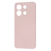 Husa pentru  Xiaomi Redmi Note 13 4G Liquid Silicone, subțire, captusita cu microfibra, anti amprentă, protectie cameră foto, roz inchis