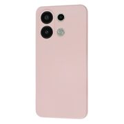 Husa pentru  Xiaomi Redmi Note 13 4G Liquid Silicone, subțire, captusita cu microfibra, anti amprentă, protectie cameră foto, roz inchis