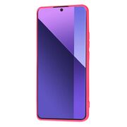 Husa pentru  Xiaomi Redmi Note 13 Pro+ Plus 5G Liquid Silicone, subțire, captusita cu microfibra, anti amprentă, protectie cameră foto, fucsia