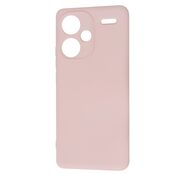 Husa pentru  Xiaomi Redmi Note 13 Pro+ Plus 5G Liquid Silicone, subțire, captusita cu microfibra, anti amprentă, protectie cameră foto, roz inchis