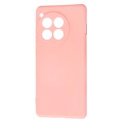 Husa pentru  OnePlus 12R Liquid Silicone, subțire, captusita cu microfibra, anti amprentă, protectie cameră foto, roz