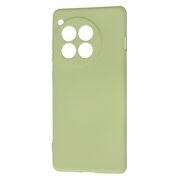 Husa pentru  OnePlus 12R Liquid Silicone, subțire, captusita cu microfibra, anti amprentă, protectie cameră foto, verde