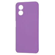 Husa pentru  Oppo A18, A38 Liquid Silicone, subțire, captusita cu microfibra, anti amprentă, protectie cameră foto, mov