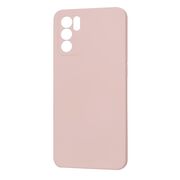 Husa pentru  Oppo Reno 6  Liquid Silicone, subțire, captusita cu microfibra, anti amprentă, protectie cameră foto, roz inchis