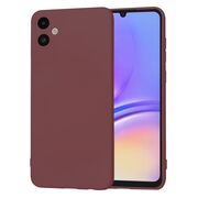 Husa pentru  Samsung Galaxy A05 Liquid Silicone, subțire, captusita cu microfibra, anti amprentă, protectie cameră foto, bordeaux