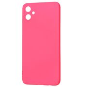 Husa pentru  Samsung Galaxy A05 Liquid Silicone, subțire, captusita cu microfibra, anti amprentă, protectie cameră foto, fucsia