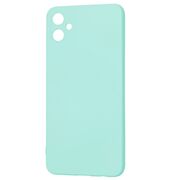Husa pentru  Samsung Galaxy A05 Liquid Silicone, subțire, captusita cu microfibra, anti amprentă, protectie cameră foto, turcoaz