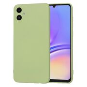 Husa pentru  Samsung Galaxy A05 Liquid Silicone, subțire, captusita cu microfibra, anti amprentă, protectie cameră foto, verde