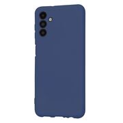 Husa pentru  Samsung Galaxy A13 5G Liquid Silicone, subțire, captusita cu microfibra, anti amprentă, protectie cameră foto, albastru