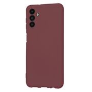 Husa pentru  Samsung Galaxy A13 5G Liquid Silicone, subțire, captusita cu microfibra, anti amprentă, protectie cameră foto, bordeaux