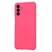 Husa pentru  Samsung Galaxy A13 5G Liquid Silicone, subțire, captusita cu microfibra, anti amprentă, protectie cameră foto, fucsia