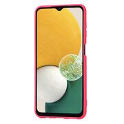 Husa pentru  Samsung Galaxy A13 5G Liquid Silicone, subțire, captusita cu microfibra, anti amprentă, protectie cameră foto, fucsia