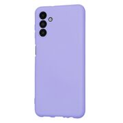 Husa pentru  Samsung Galaxy A13 5G Liquid Silicone, subțire, captusita cu microfibra, anti amprentă, protectie cameră foto, lavanda