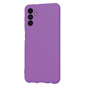 Husa pentru  Samsung Galaxy A13 5G Liquid Silicone, subțire, captusita cu microfibra, anti amprentă, protectie cameră foto, mov
