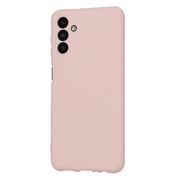 Husa pentru  Samsung Galaxy A13 5G Liquid Silicone, subțire, captusita cu microfibra, anti amprentă, protectie cameră foto, roz inchis