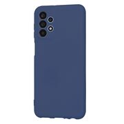 Husa pentru  Samsung Galaxy A23 5G, 4G Liquid Silicone, subțire, captusita cu microfibra, anti amprentă, protectie cameră foto, albastru