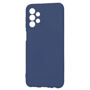 Husa pentru  Samsung Galaxy A23 5G, 4G Liquid Silicone, subțire, captusita cu microfibra, anti amprentă, protectie cameră foto, albastru
