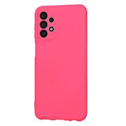 Husa pentru  Samsung Galaxy A23 5G, 4G Liquid Silicone, subțire, captusita cu microfibra, anti amprentă, protectie cameră foto, fucsia