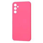 Husa pentru  Samsung Galaxy A34 5G Liquid Silicone, subțire, captusita cu microfibra, anti amprentă, protectie cameră foto, fucsia