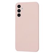 Husa pentru  Samsung Galaxy A34 5G Liquid Silicone, subțire, captusita cu microfibra, anti amprentă, protectie cameră foto, roz inchis