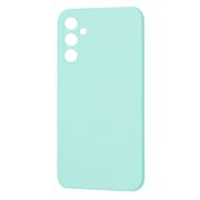 Husa pentru  Samsung Galaxy A34 5G Liquid Silicone, subțire, captusita cu microfibra, anti amprentă, protectie cameră foto, turcoaz