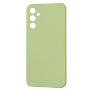 Husa pentru  Samsung Galaxy A34 5G Liquid Silicone, subțire, captusita cu microfibra, anti amprentă, protectie cameră foto, verde