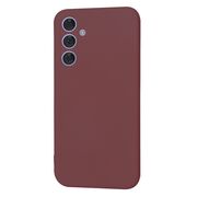Husa pentru  Samsung Galaxy A54 5G Liquid Silicone, subțire, captusita cu microfibra, anti amprentă, protectie cameră foto, bordeaux