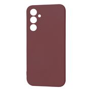 Husa pentru  Samsung Galaxy A54 5G Liquid Silicone, subțire, captusita cu microfibra, anti amprentă, protectie cameră foto, bordeaux